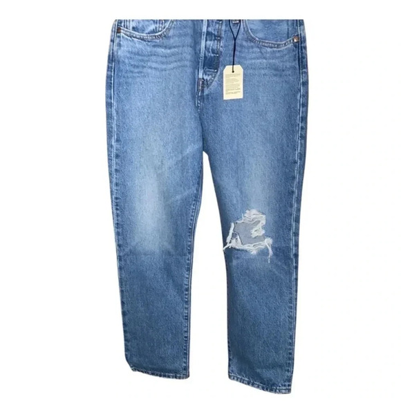 Levi's 501 Ripped Crop Jeans Athens Slide Size 27 x 26 - Picture 7 of 11